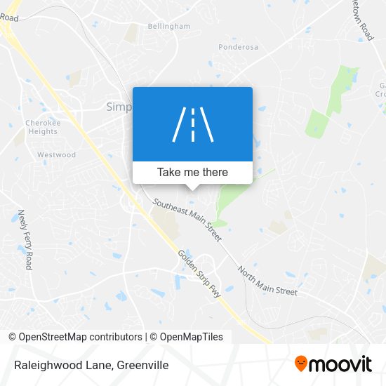 Raleighwood Lane map