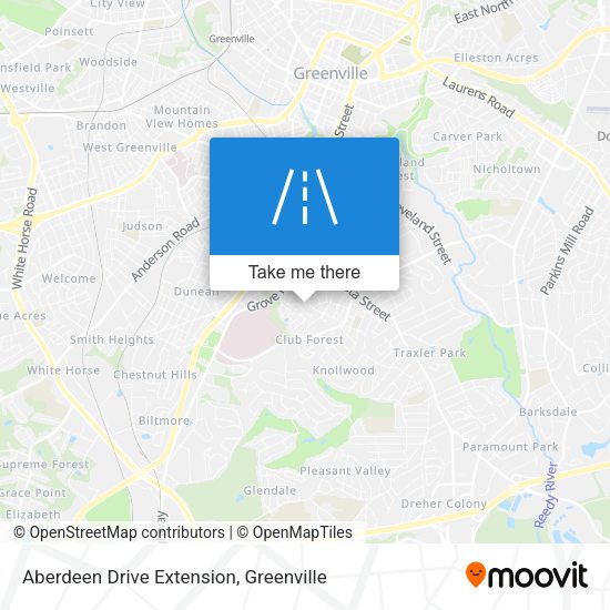 Aberdeen Drive Extension map