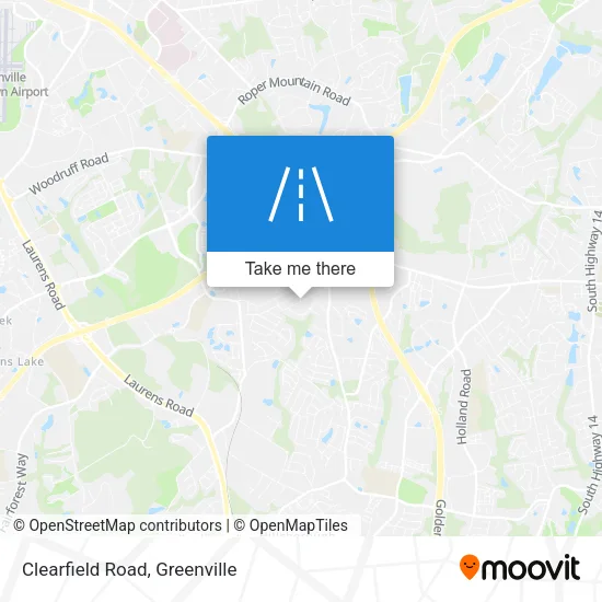 Mapa de Clearfield Road