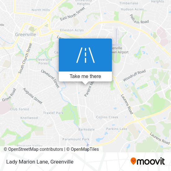 Lady Marion Lane map