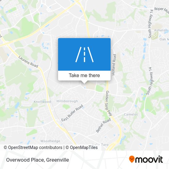 Mapa de Overwood Place