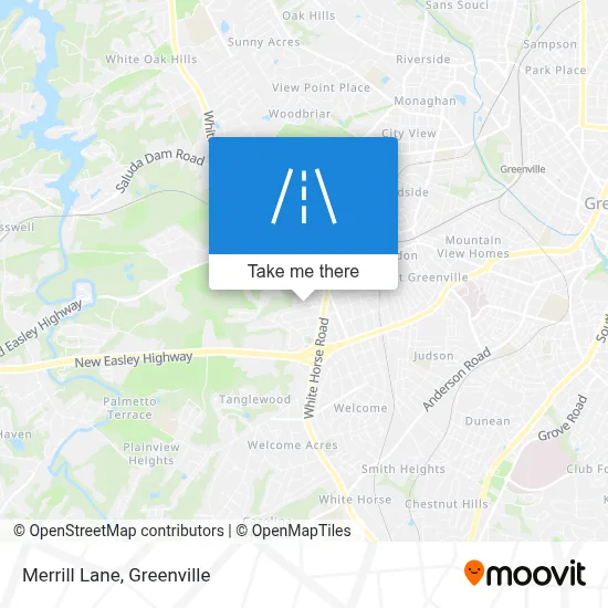 Merrill Lane map