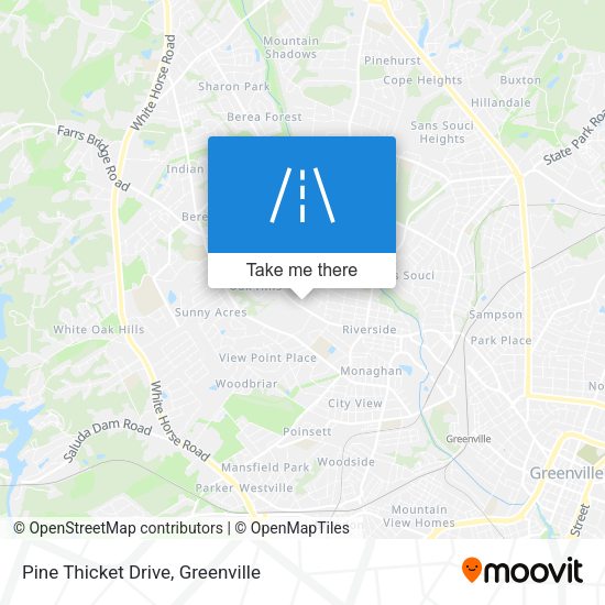 Pine Thicket Drive map