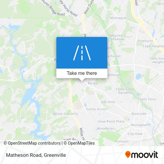 Mapa de Matheson Road