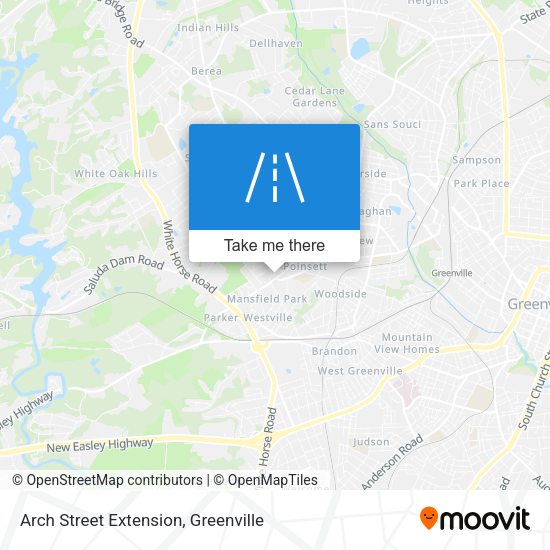 Arch Street Extension map