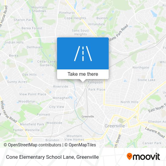 Mapa de Cone Elementary School Lane