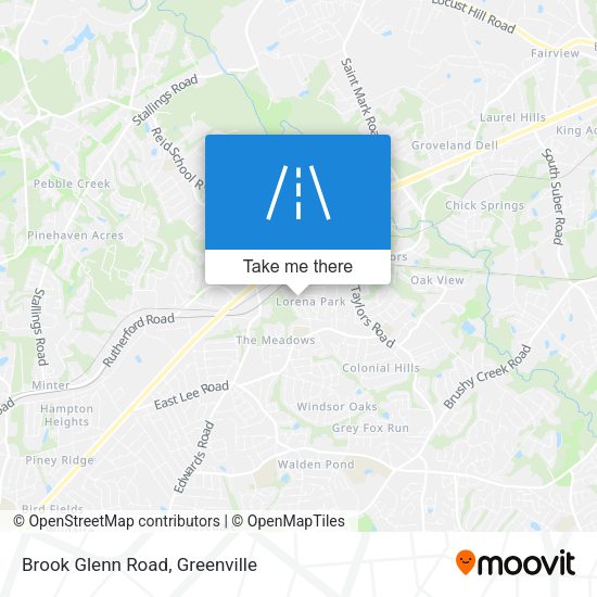 Brook Glenn Road map