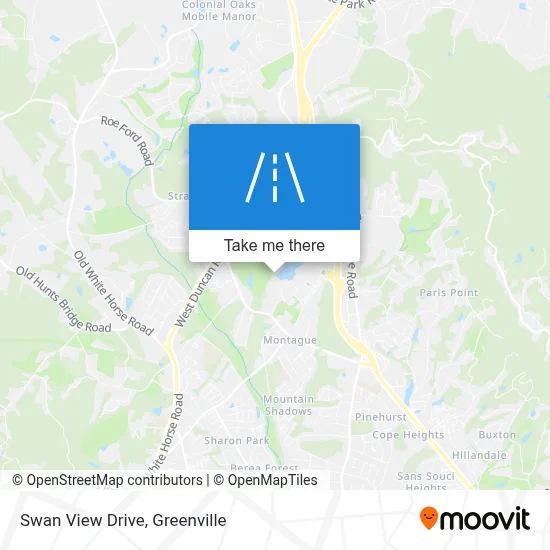 Swan View Drive map