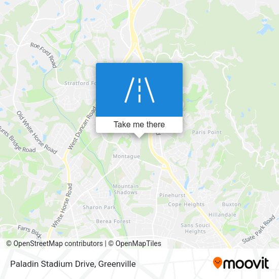 Mapa de Paladin Stadium Drive