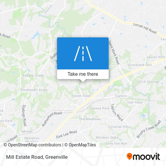 Mill Estate Road map