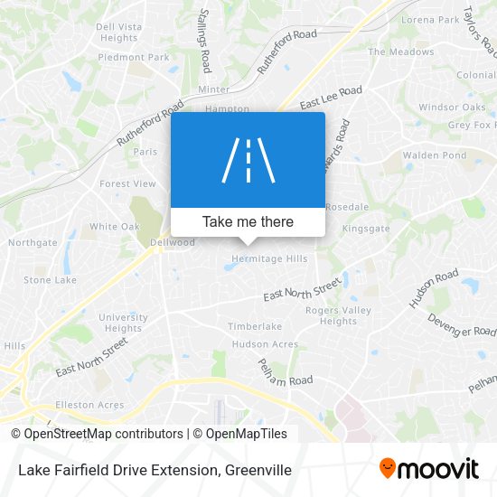 Lake Fairfield Drive Extension map