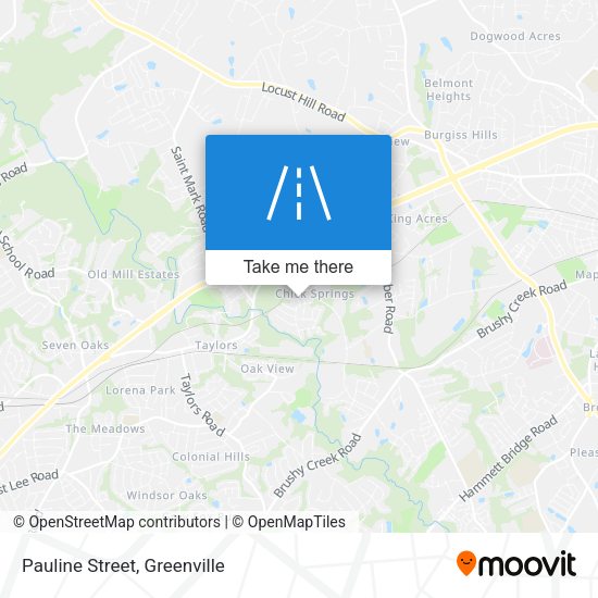 Mapa de Pauline Street