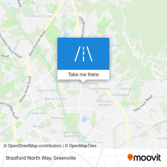 Mapa de Bradford North Way