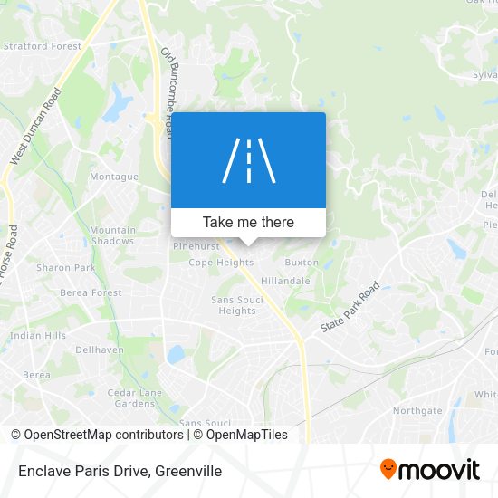 Enclave Paris Drive map