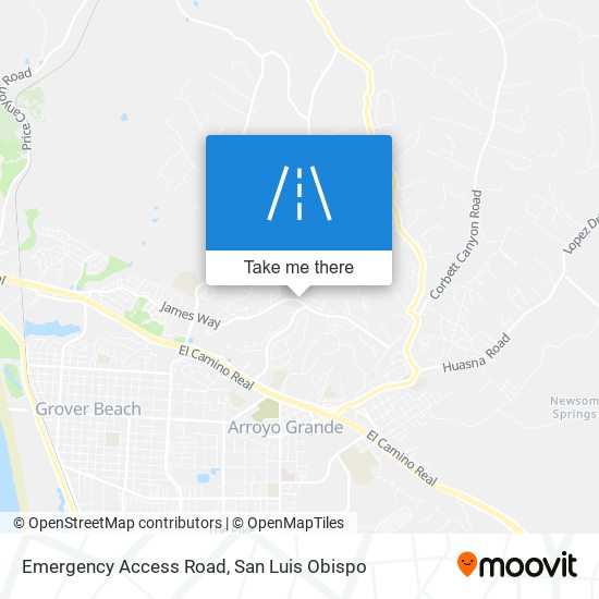 Emergency Access Road map