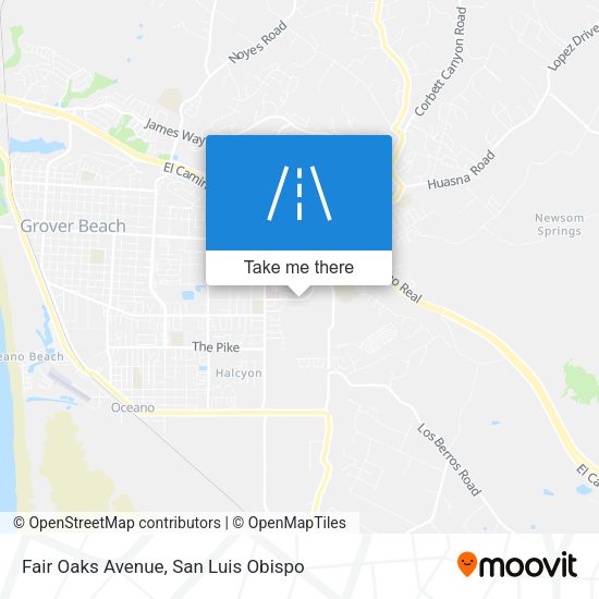 Fair Oaks Avenue map