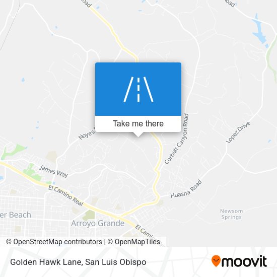 Golden Hawk Lane map