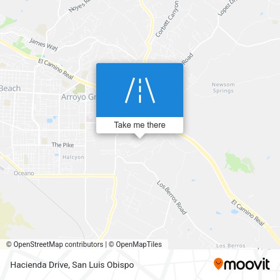Hacienda Drive map