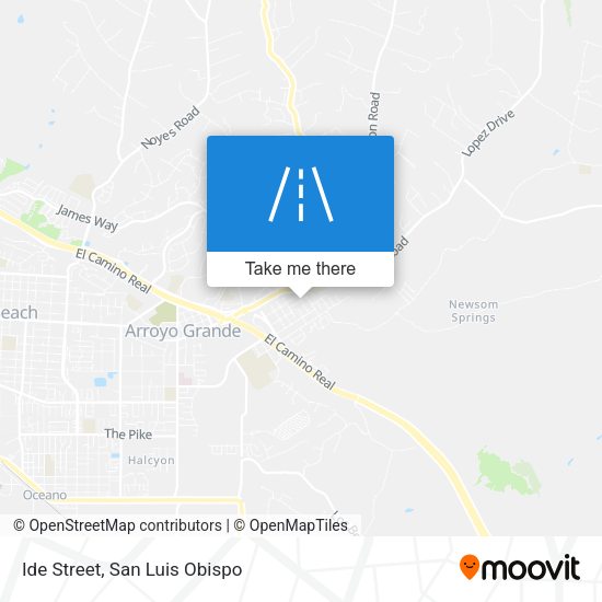 Ide Street map
