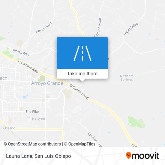 Launa Lane map