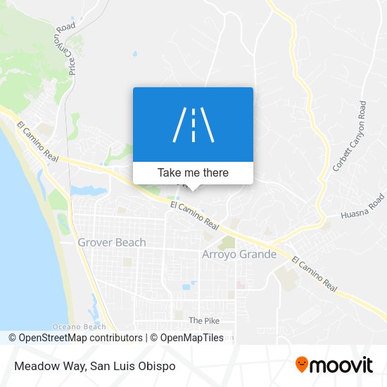 Meadow Way map