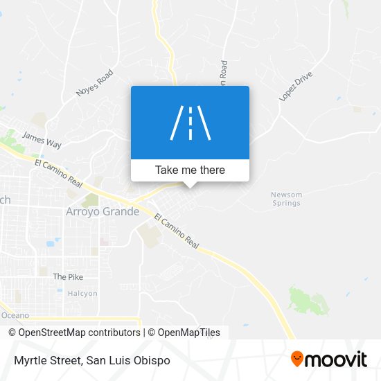 Mapa de Myrtle Street