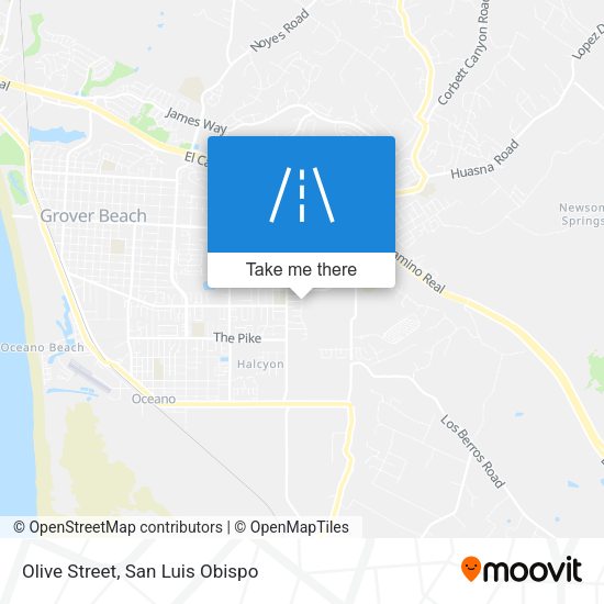 Olive Street map