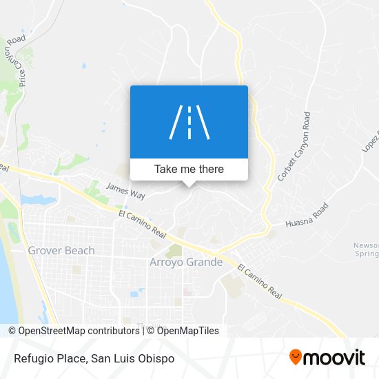 Refugio Place map