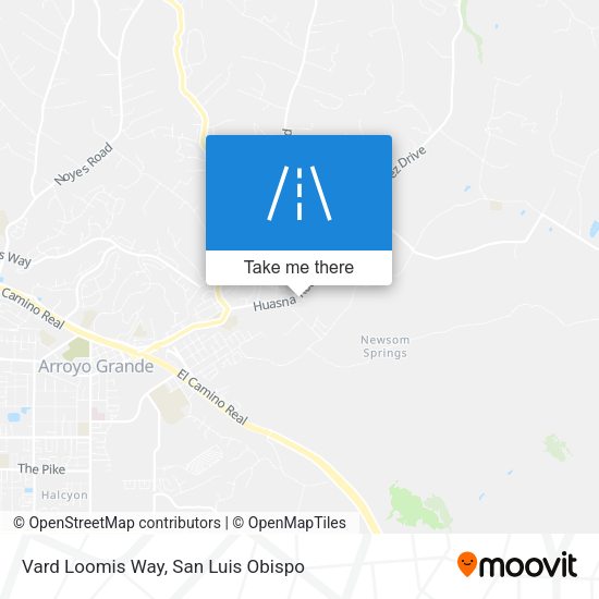 Vard Loomis Way map