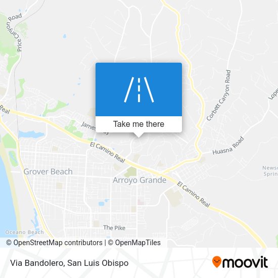 Via Bandolero map