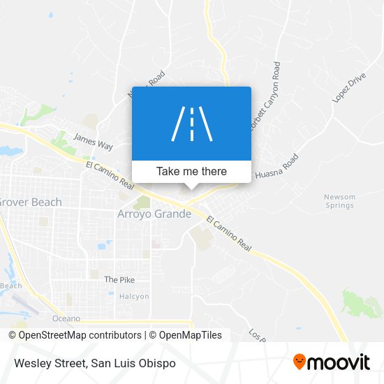 Wesley Street map