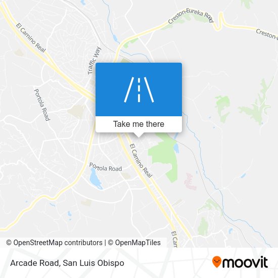 Mapa de Arcade Road