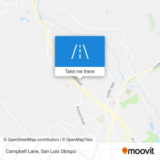 Campbell Lane map