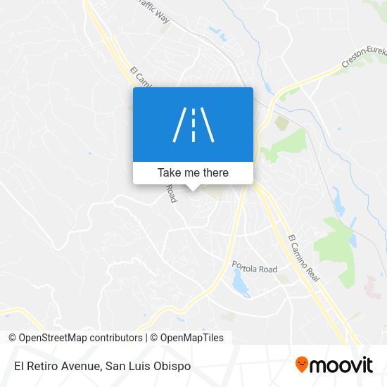 El Retiro Avenue map