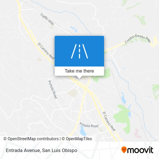 Entrada Avenue map