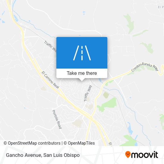 Gancho Avenue map