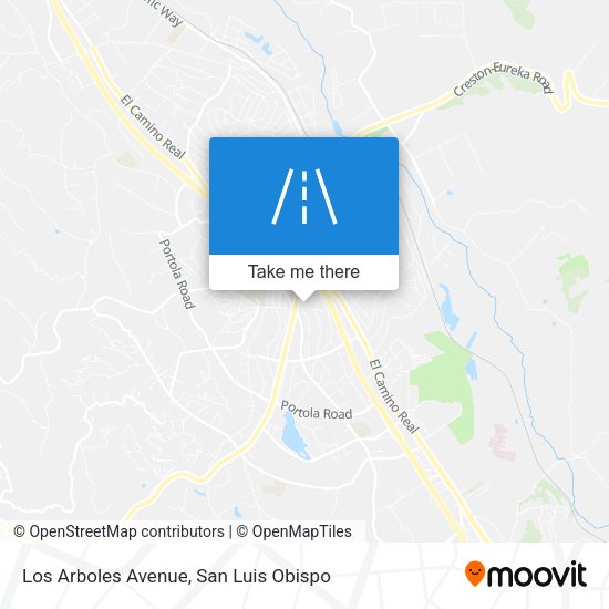 Los Arboles Avenue map