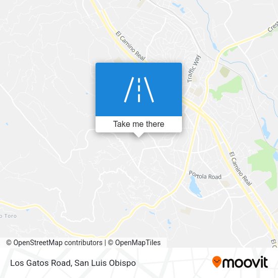 Los Gatos Road map