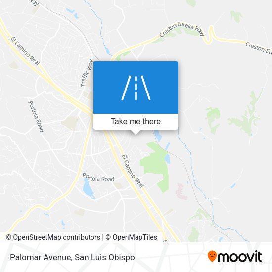 Palomar Avenue map