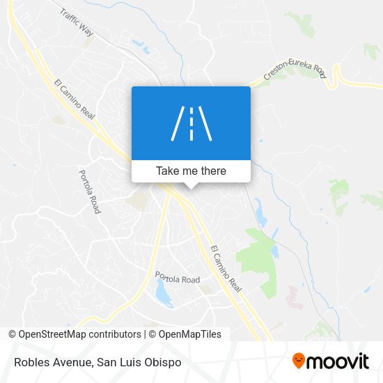 Robles Avenue map
