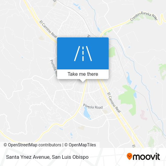 Santa Ynez Avenue map