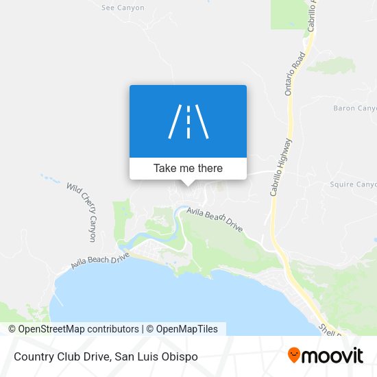 Mapa de Country Club Drive