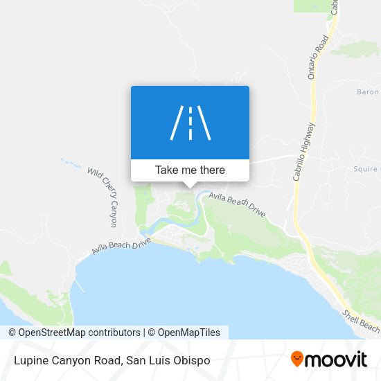 Mapa de Lupine Canyon Road