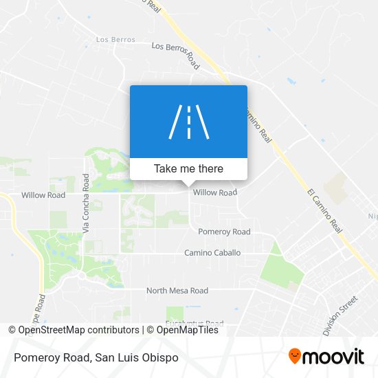 Pomeroy Road map