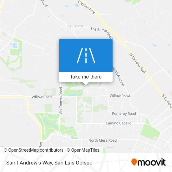 Saint Andrew's Way map