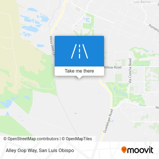Alley Oop Way map