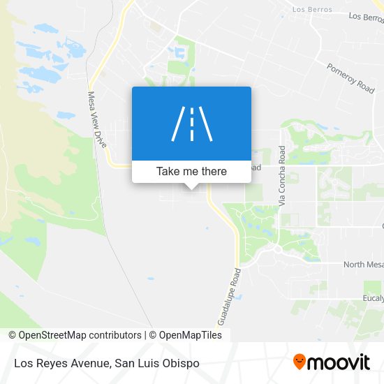 Mapa de Los Reyes Avenue