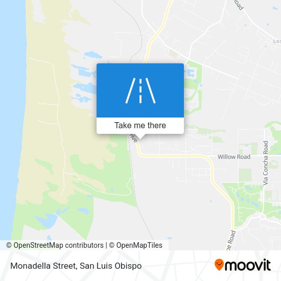 Monadella Street map