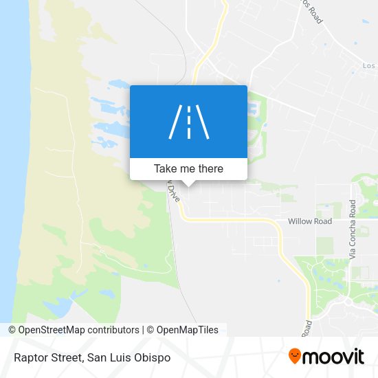 Raptor Street map