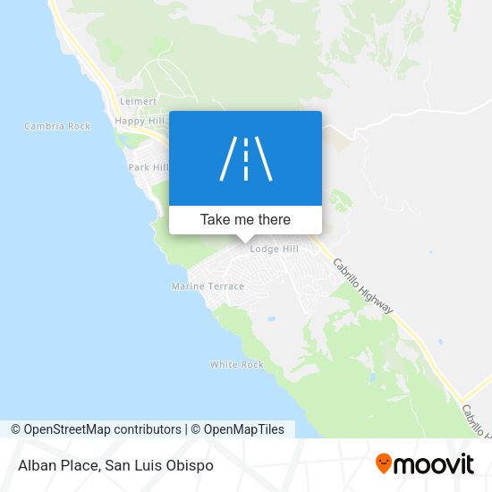 Alban Place map
